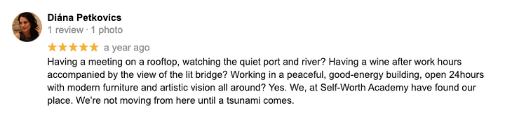 5 star google review of LACS 