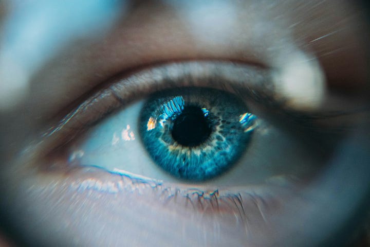 a woman’s eye close-up picture