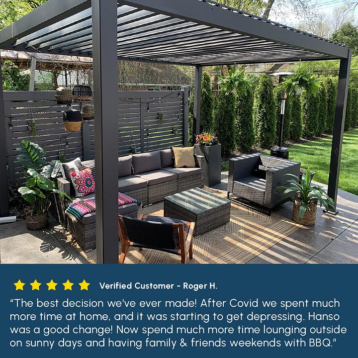 Hansø Aluminum Pergola Kit Reviews