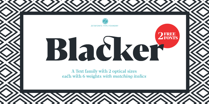 Blacker - Wedge Serif Font for Logos