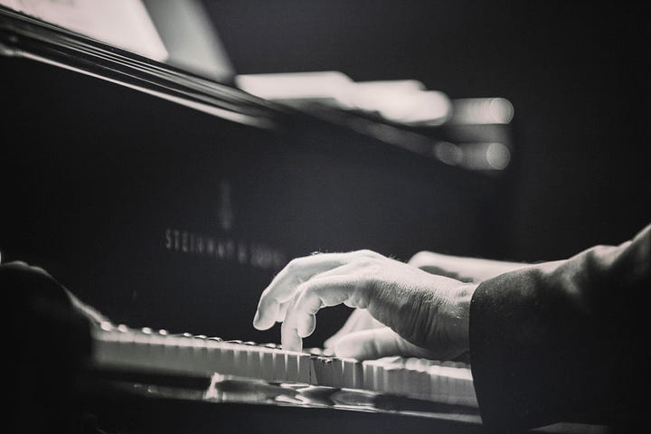 Man playing the piano