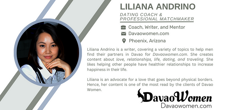 about the author, Liliana Andrino for Davao Women