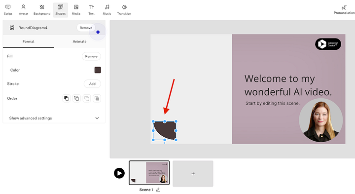Adding visually pleasing elements to the presentation
