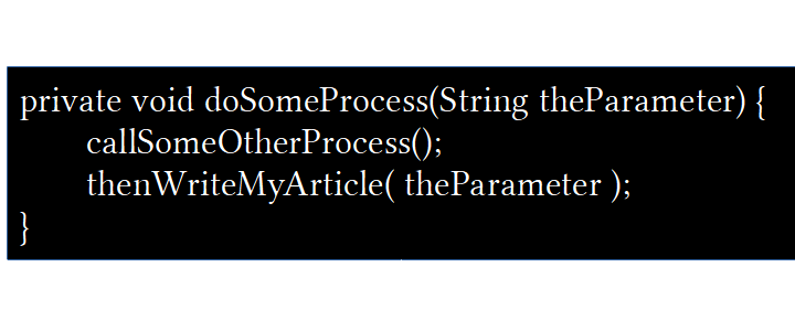 The One Line of Code Process