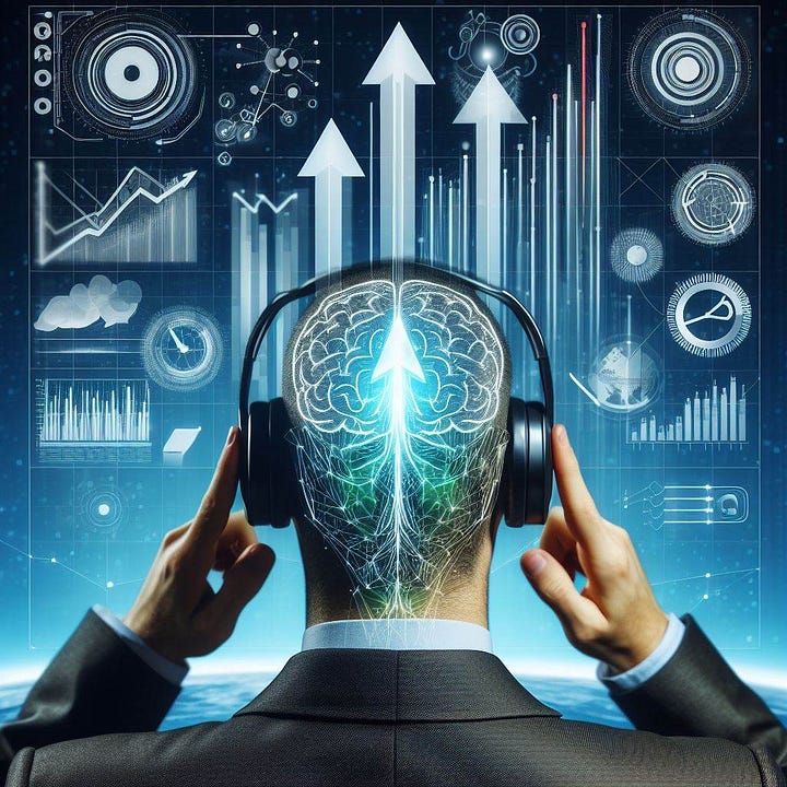 A realistic image representing advancements and trends in the field of Emotional Intelligence, using graphics to convey the concepts effectively.