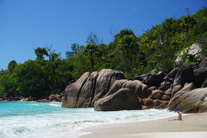 Praslin Island’s Anse Lazio. © April Orcutt