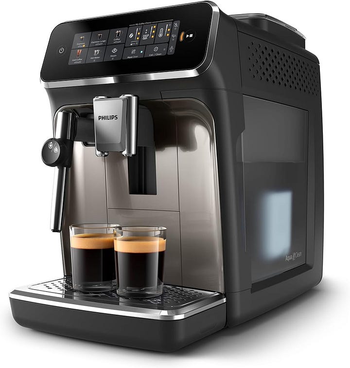 PHILIPS 3300 Series Fully Automatic Espresso Machine — 5 Beverages, Intuitive Touch Display, Classic Milk Frother, SilentBrew, 100% Ceramic Grinder — Best Expresso Machines Under $2000 (Reviews) — walfosbrand.com