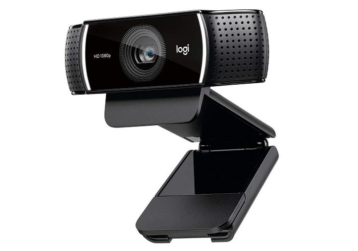 Logitech C922x Pro Stream Webcam — Full 1080p HD Camera, Black