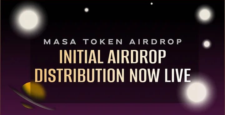 Ang Inisyal na Distribusyon ng MASA Airdrop ay Live na