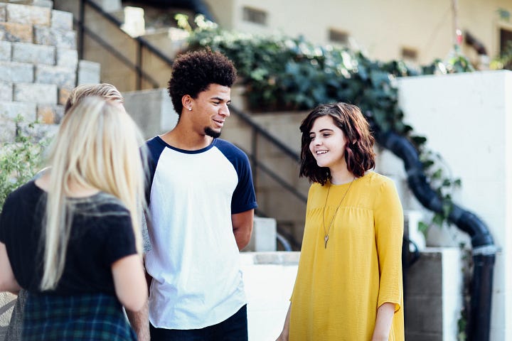 Group of diverse students