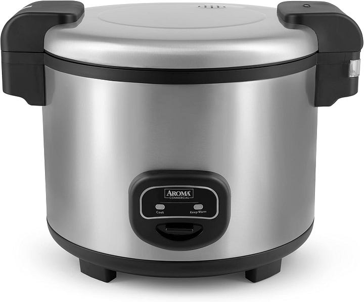 Aroma Housewares 60-Cup (Cooked) (30-Cup UNCOOKED) Commercial Rice Cooker, Stainless Steel Exterior (ARC-1130S), Silver — best reviews — walfosbrand.com