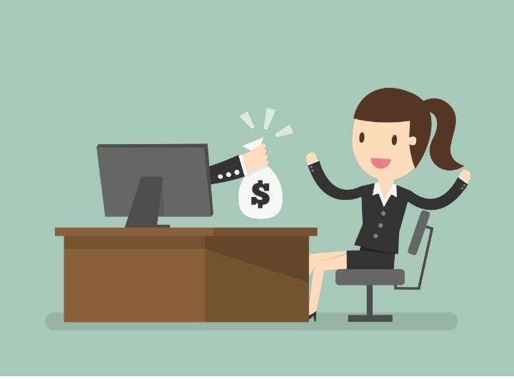 Money incoming throw online. By make link short.