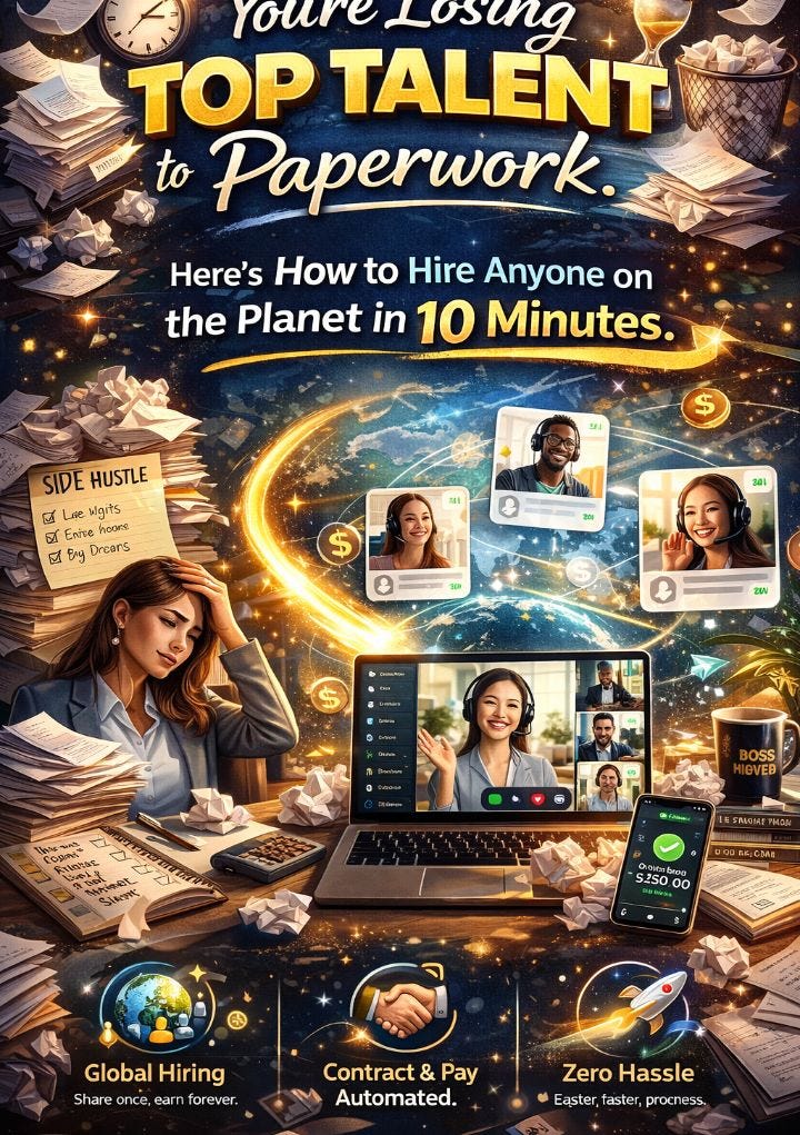 You’re Losing Top Talent to Paperwork. Here’s How to Hire Anyone on the Planet in 10 Minutes.