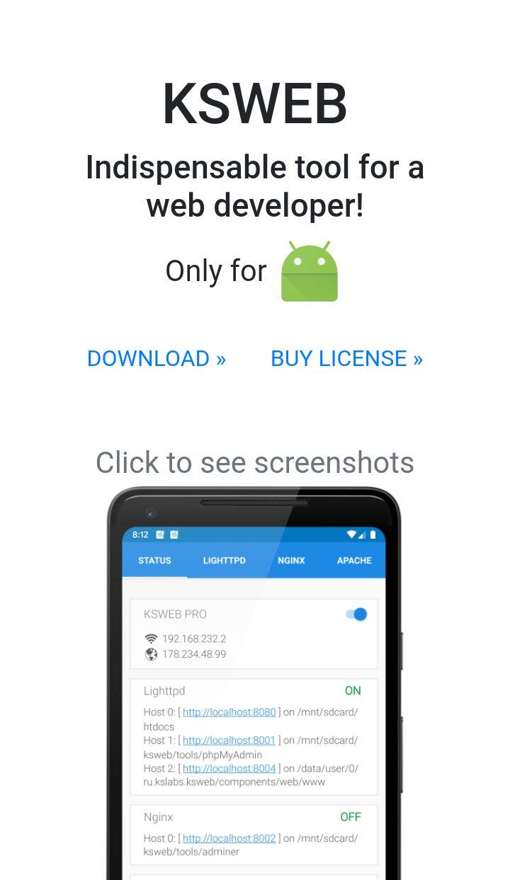 ###PHP server on android