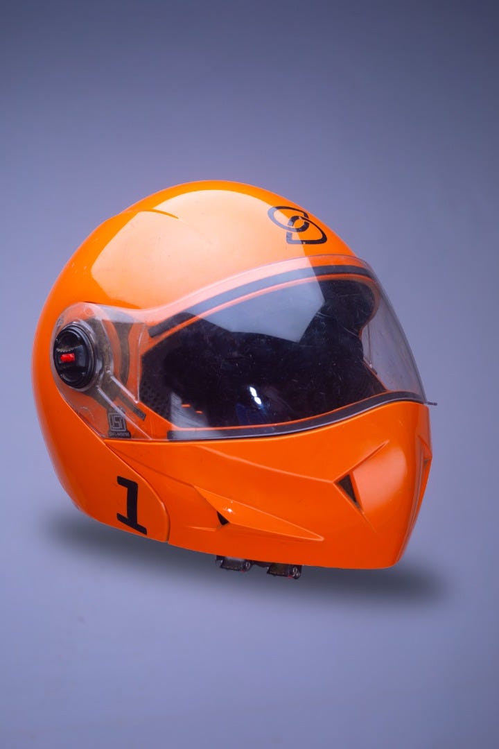 A SafeBoda Helmet
