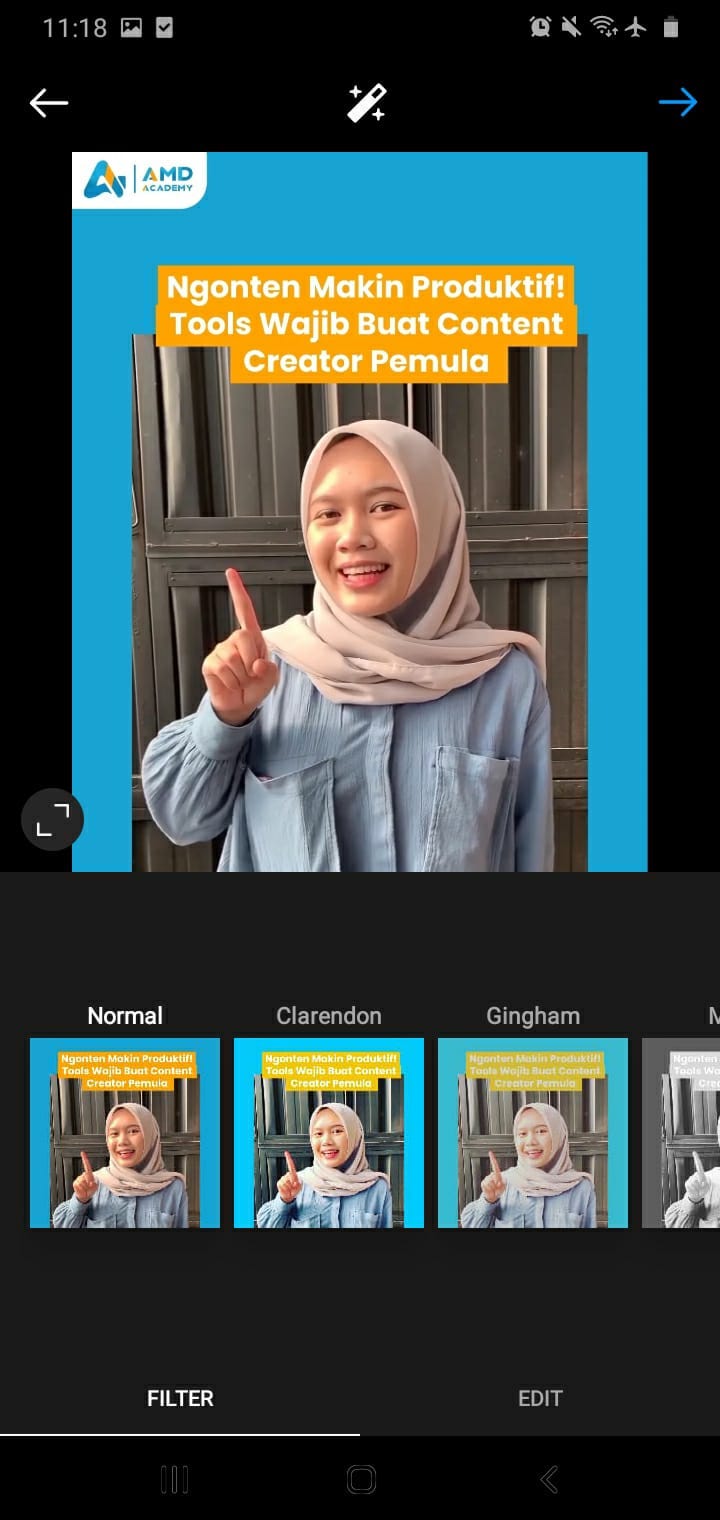 Pilih gambar atau video yang ingin kamu upload