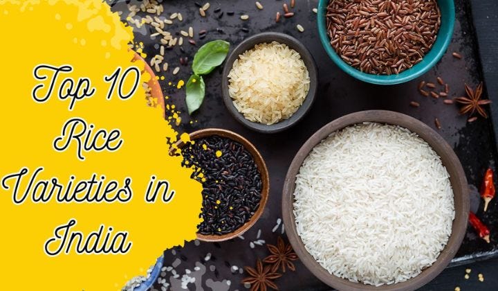 Top 10 Rice Varieties in India