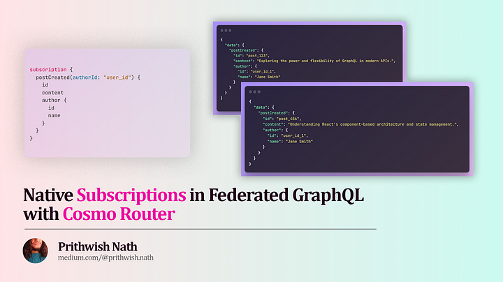 Native Subscriptions in Federated GraphQL with Cosmo Router