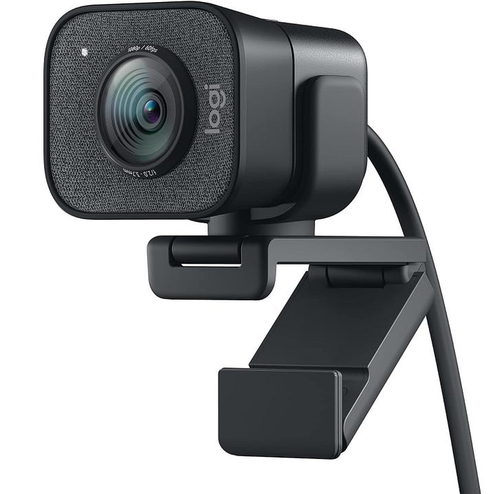 Logitech for Creators StreamCam Premium Webcam for Streaming and Content Creation, Full HD 1080p 60 fps, Glass Lens, Smart Auto-Focus, for PC/Mac — Graphite