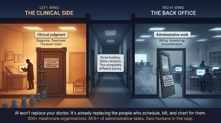 AI Won’t Replace Your Doctor. It’s Already Replacing the People Who Schedule, Bill, and Chart