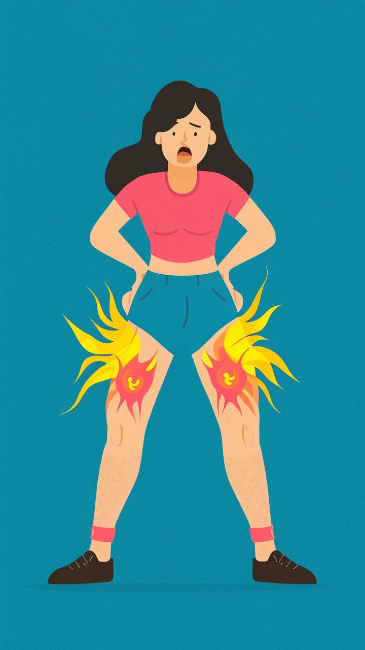 Burning in the thighs due to Meralgia Paresthetica