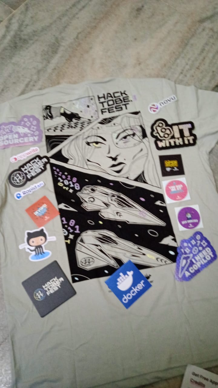 The stickers & T-Shirt