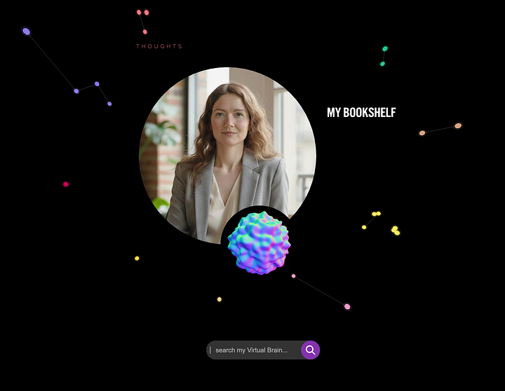 Your Virtual Brain powers your Digital Twin's knowledge. Create your Second Brain, store and share all your knowledge.