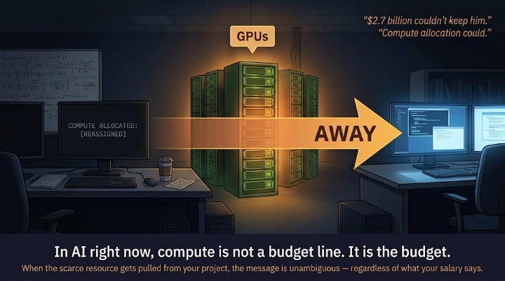 Google’s Best AI Minds Are Leaving. They’re Not Chasing Money. They’re Chasing Compute.