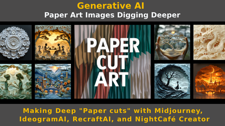 Generative AI Paper Art Images Digging Deeper