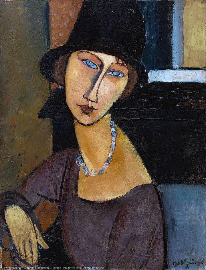 ‘’Ruhunu gördüğümde, gözlerini çizeceğim’’ Portrait of Jeanne Hebuterne