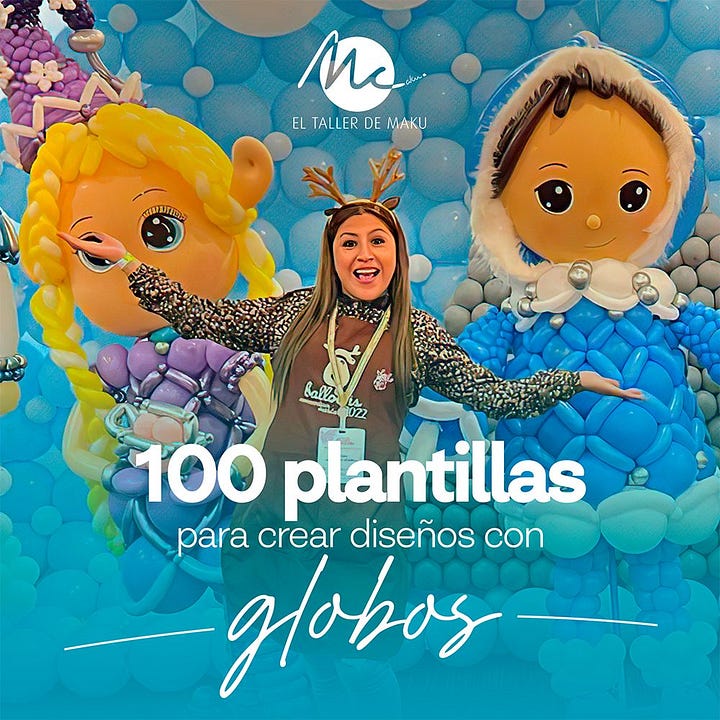 Plantillas para Crear Diseños con Globos El Taller de Maku