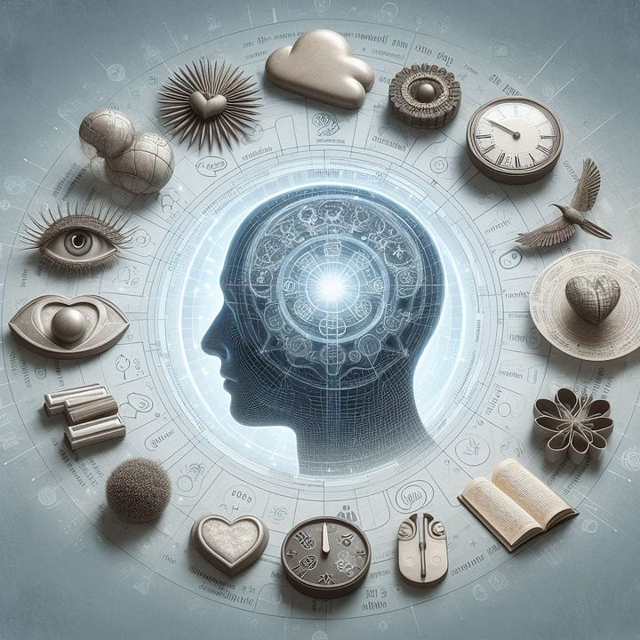 A realistic image representing strategies and techniques for developing Emotional Intelligence, focusing on practical methods such as mindfulness, active listening, and empathy exercises.