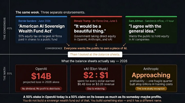 Bernie and Trump Agree the Public Should Own AI. The Companies Lose Billions.