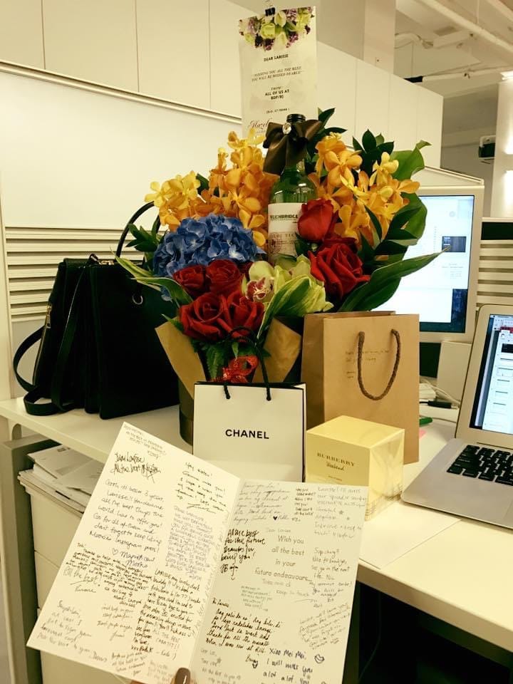 Farewell gifts from my ex-colleagues before joining PR Newswire in 2016.