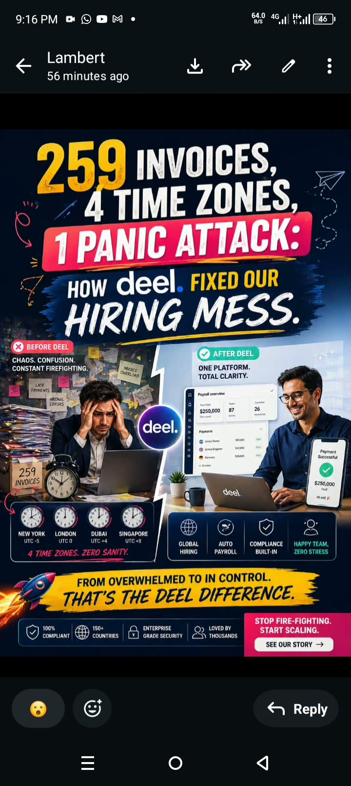 Paying ? Deel’s Exchange RateRemote Teams in EUR/USD/GBPs vs Papaya