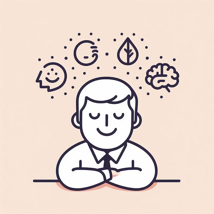 A simple and clear image representing the concept of Emotional Intelligence, with minimal elements to convey the idea effectively without clutter.