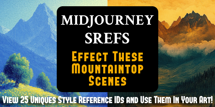 New MJ SREFs Effect These Mountaintop Scenes