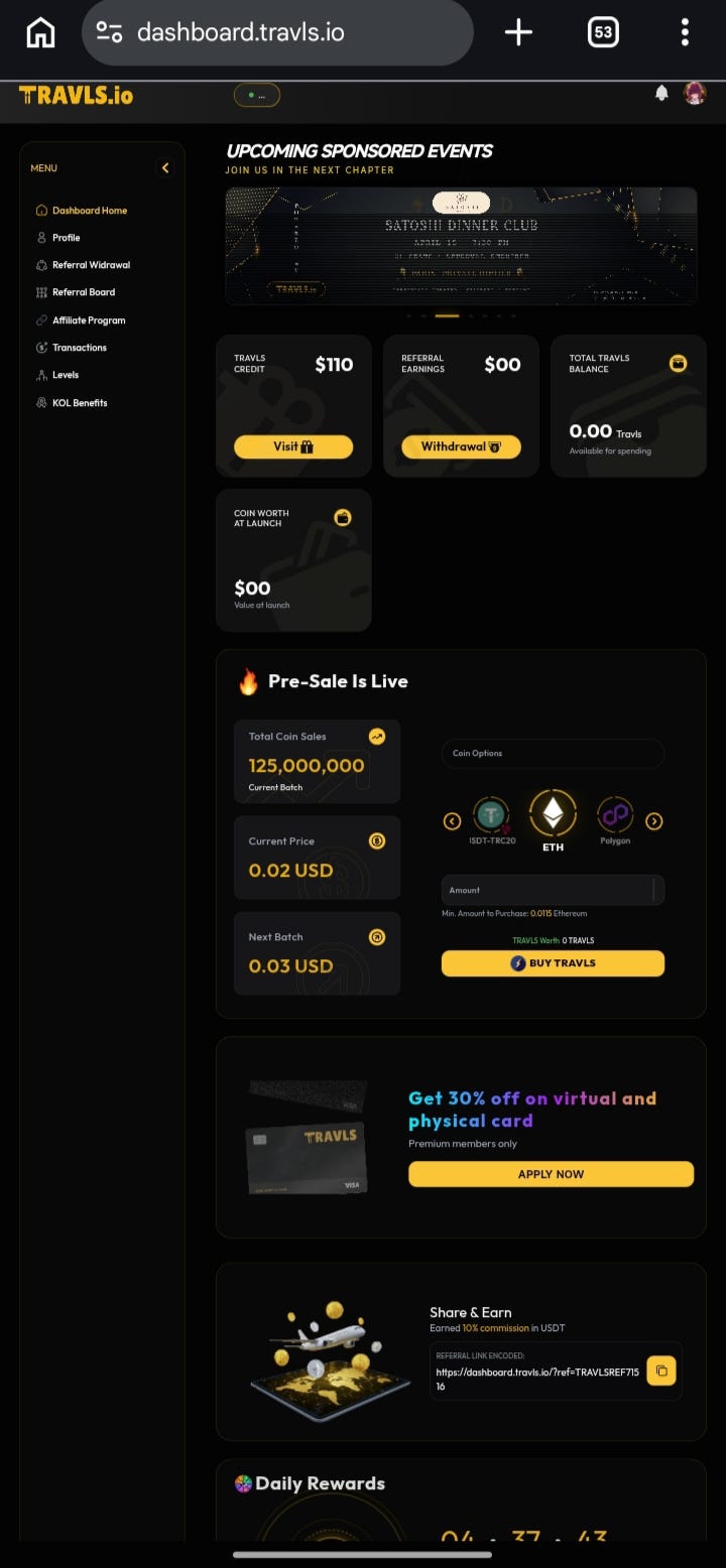 TRAVLS — The Future of Crypto-Powered