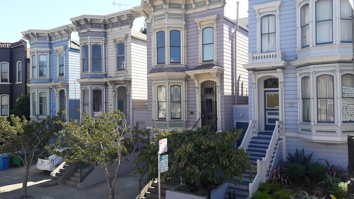 La Casa de la serie de TV “Full House” en Alamo Square — San Francisco, California