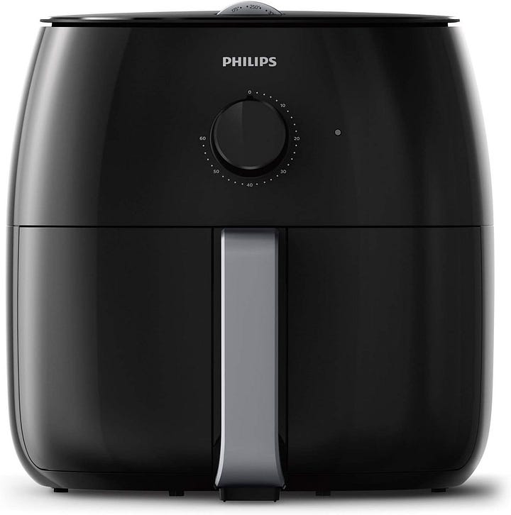 Philips Premium Airfryer XXL with Fat Removal Technology, Black, HD9630/98 — best non toxic air fryers — walfosbrand.com