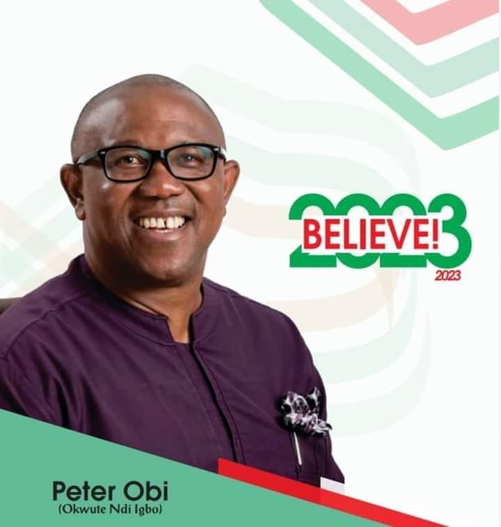 Mr Peter Obi on a campaign poster