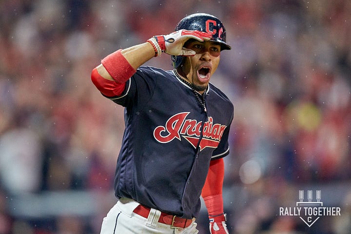 Cleveland Indians Francisco Lindor and Carlos Carrasco crash