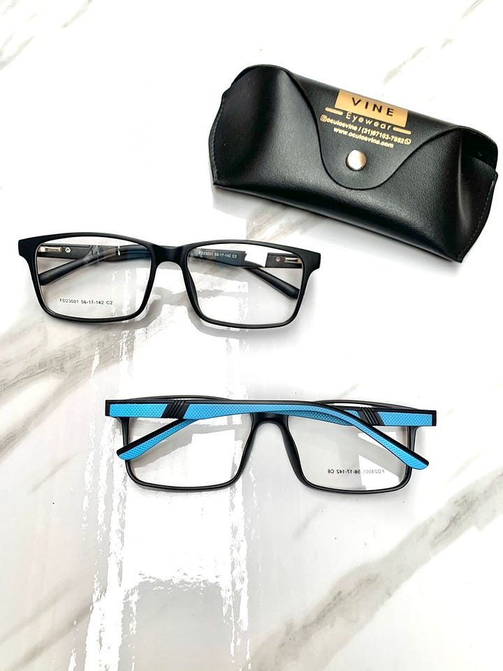 Armações de óculos de grau masculinas em acetato da Óculos Vine