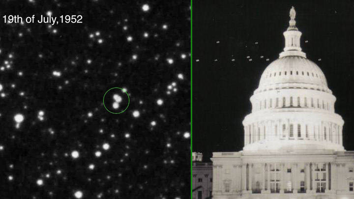 Connection Between Vanishing Stars and 1952 UFO Phenomenon