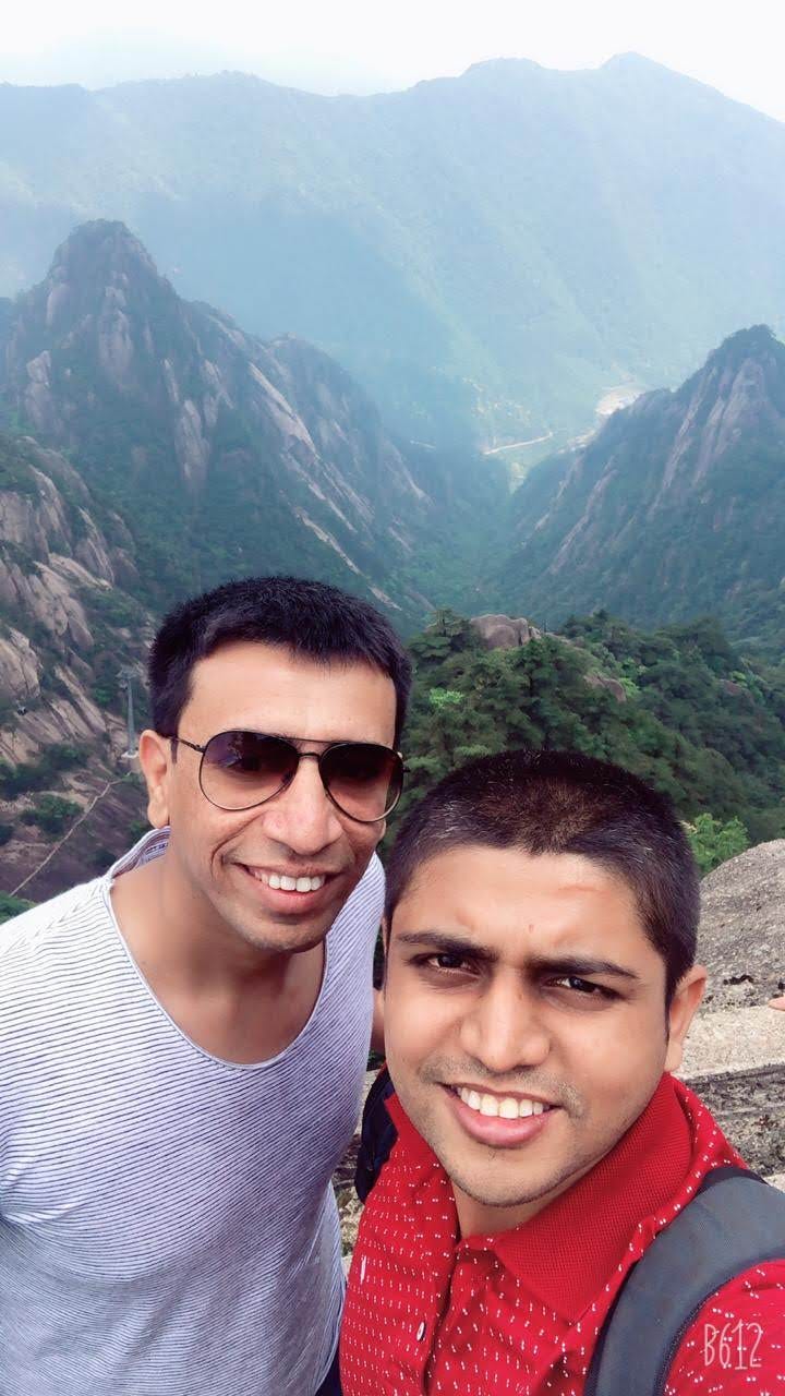 Dhruv & Piyush Huangshan Mountain China