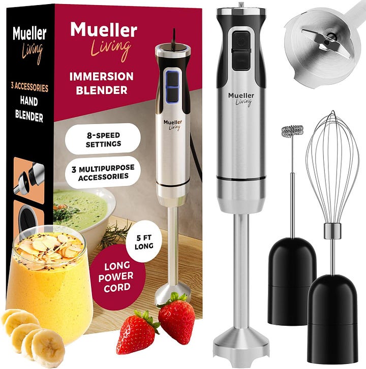 Mueller Ultra-Stick Immersion Blender 3-in-1 — Best Non-Toxic Immersion Blenders (Reviews) — walfosbrand.com