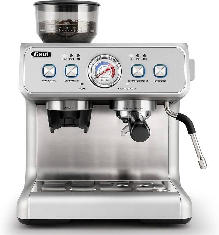 Gevi 2024 Upgraded Dual Boiler Espresso Machine EzBru 2000 | 58mm Grouphead | Barista Level Steam Wand | Built-in Grinder With 31 Size Settings — Best Expresso Machines Under $2000 (Reviews) — walfosbrand.com