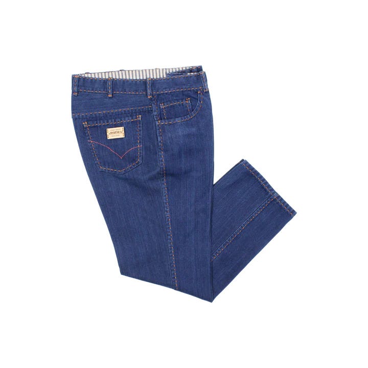 Buy Natural Indigo Mill Made Fabric Stitched Jeans for Men in NJ