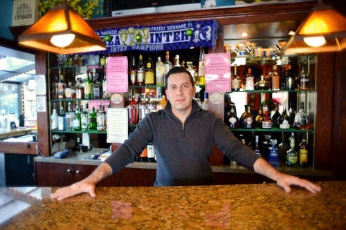 MARIA POUCHNIKOVA  / WIRE PHOTO Adriano Ciocca stands in Cucina Italiana, located at Byberry Road and Bustleton Avenue. His newest establishment is Simpatico! located a few minutes away in Huntingdon Valley.