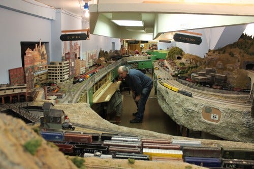 TED BORDELON / WIRE PHOTOS   Abington Lines Model Railroad Club will host a series of open houses through February. The club was started by Abington High School Students in the 1960s, and has kept active members ever since. The club is currently located in Richboro. 